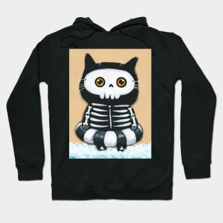 Spooky Beach Cat Hoodie